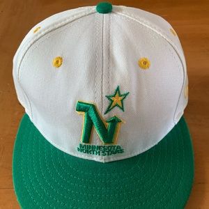 Minnesota North Stars New Era 59Fifty 7 1/4 hat. NWOT MUSA. Vintage NHL